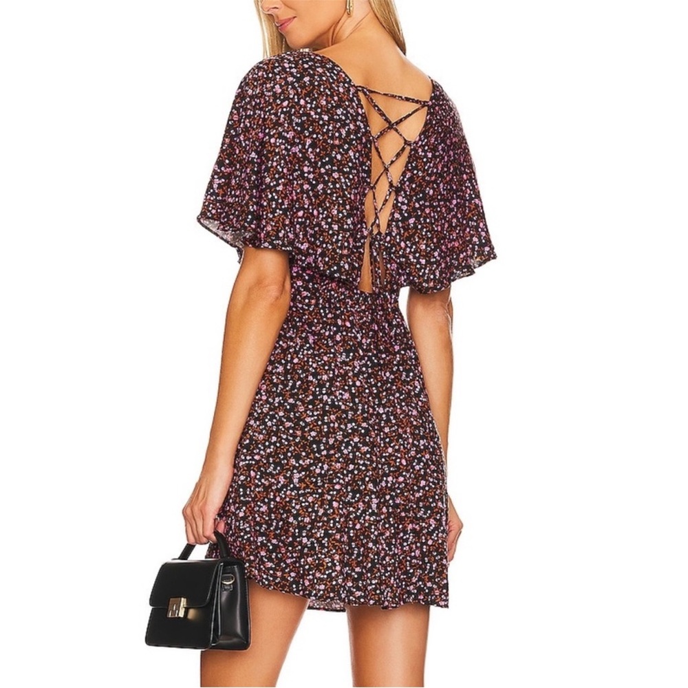 Free People Flutter Sleeve Mini Sundress NWT - Picture 3 of 6